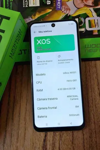 Celular Infinity Hot 50i 256 gb 8 ram