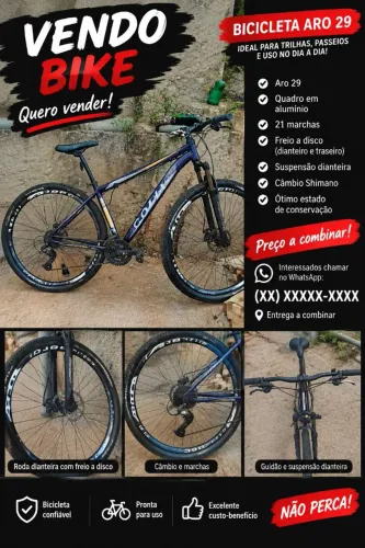 Vende-se bicicleta aro 29