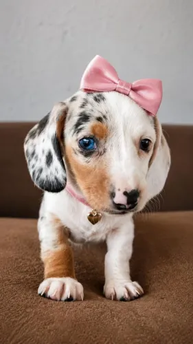 Dachshund (Cofap) Arlequim branca Fêmea