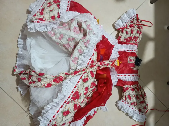 Vestido quadrilha 