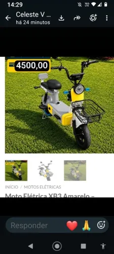 Moto Elétrica Nova $4500 , direto de fábrica, consulta frete