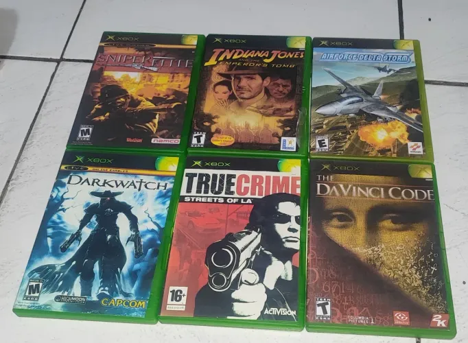 Lote 2 Xbox classic 12 jogos desbloqueado