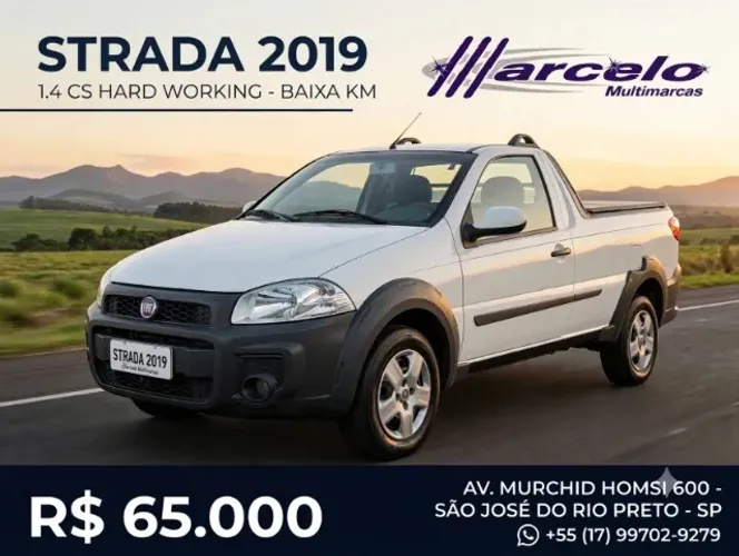 Fiat Strada Working Hard 1.4 Fire Flex 8V CS 2019