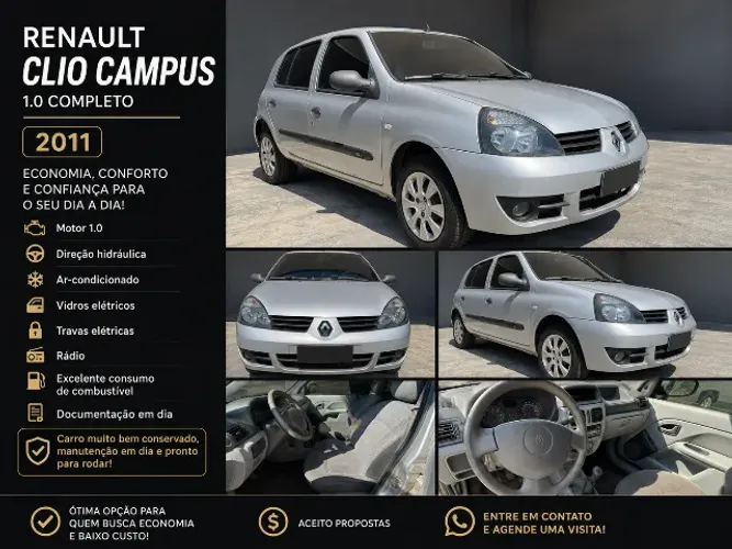 Renault Clio Hi-flex 1.0 16V 5P 2011