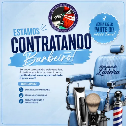 Contrata-se barbeiro  Del Castilho 
