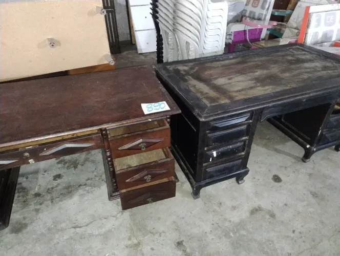 Mesa secretária antiga madeira maciça