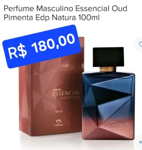 EAU DE PARFUM NATURA ESSENCIAL OUD PIMENTA MASCULINO 100ML