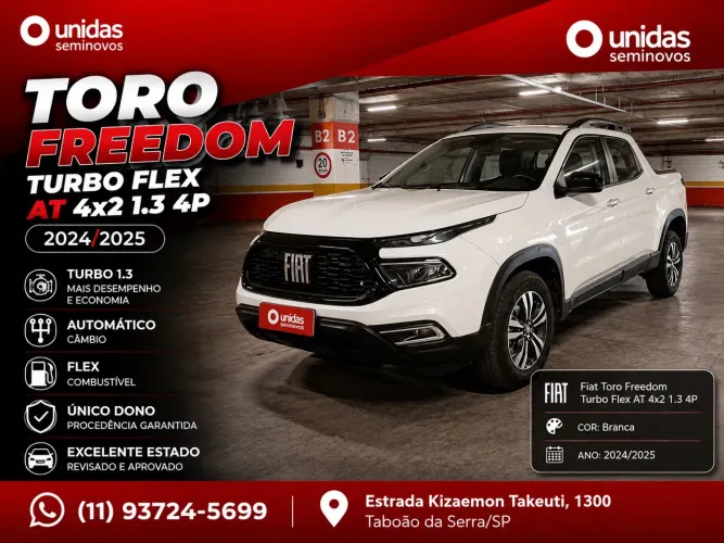 Fiat Toro Freedom 1.3 T270 4X2 Flex AUT 2025