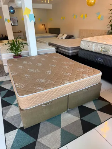 Cama box baú Queen Size MANNES SEMINOVA TOP - ENTREGAMOS