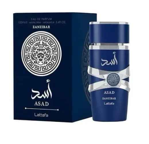 Perfume Lattafa Asad Zanzibar EDP 100ml Masculino Árabe