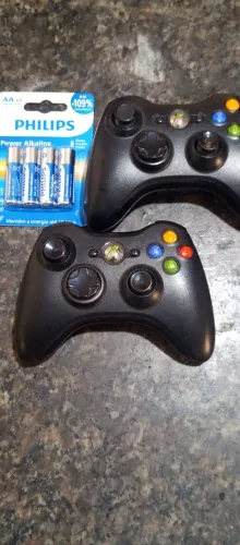 ? 2 CONTROLES ORIGINAIS XBOX 360 SEM FIO