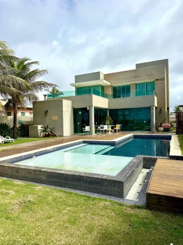 Casa para Locação em Lauro de Freitas, Vilas Do Atlântico, 4 dormitórios, 4 suítes, 6 banh