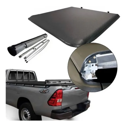 Capota Marítima Hilux 2016 2017 2018 2019 Cab Simples C/grade - Flashcover instalada
