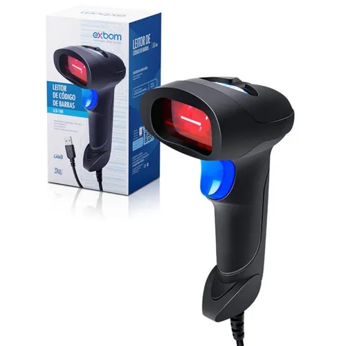Leitor de Código de Barras USB com Fio Padrão de Leitura