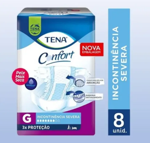 Fralda Tena G c/ 8 Unidades