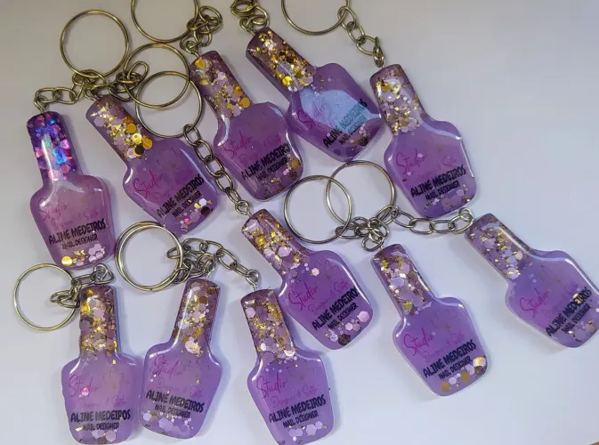 Chaveiros Personalizados de Unha - Studio Designer