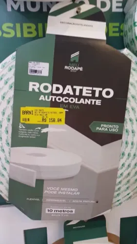 Rodateto/rodapé de 7cm autocolante em EVA