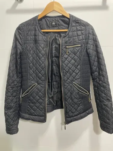 Casaco matelassê preto