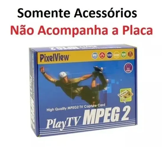 Acessórios Originais Placa Captura Tv Marca Pixelview Honestech Tvr - Impecáveis