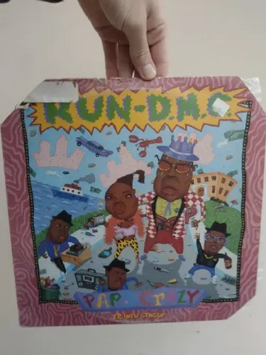 Vinil LP Run-D.M.C. - Papa Crazy / Tougher Than Leather Importado Hip-Hop Single