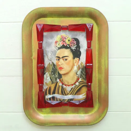 Quadro Frida Dourado