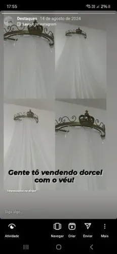 Dorcel com véu para berço
