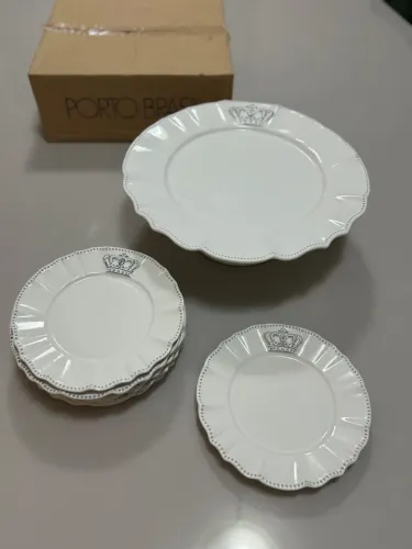 Jogo de Pratos Porto Brasil Crown