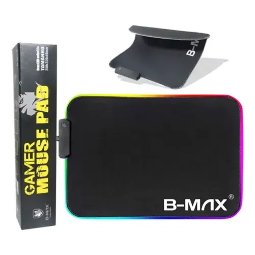 Mouse Pad Gamer c/ Led Rgb 250x350 - B Max 