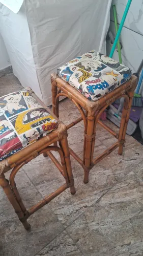 Par de Banquetas em bambu 0,70 cm