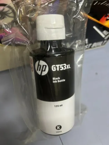Garrafa de Tinta Original Preto HP Gt 53XL - 153 ml.