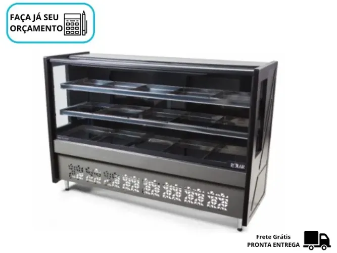 Balcão de Açougue Avícola Preto Polar 1,75M