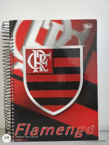 Kit Caderno Universitário Flamengo 08 unidades . 