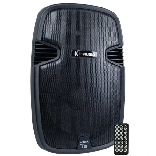 CAIXA DE SOM ATIVA K-AUDIO KBA12 e TRIPE DE CAIXA ROXTONE 1,80 MT