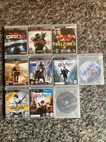 Coleção com 10 Jogos de PS3 - algumas raridades 
