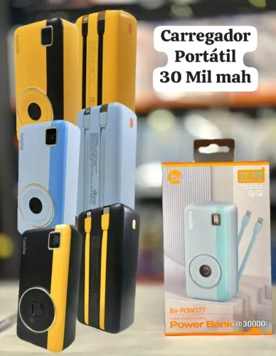 Carregado Externo Power Bank 30mah - Entrega das 9 ate 22hrs