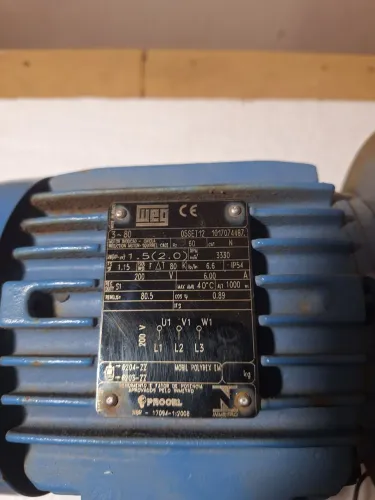 Motor Weg 2CV 3330 RPM. Com eixo para esteira ergométrica profissional