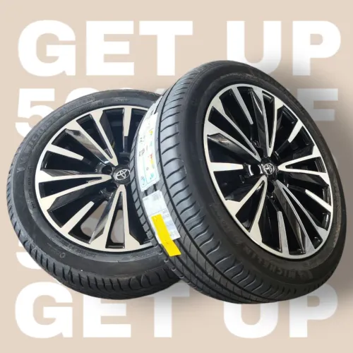 RODA TOYOTA COROLLA ARO 17 C/ PNEU ZERO MICHELIN À BASE DE TROCA