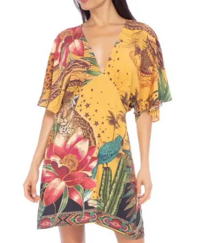 Vestido FARM curto - Tamanho P - Sonho do pantanal 