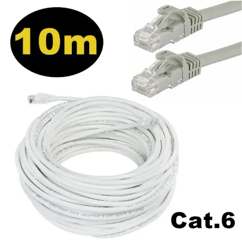 Cabo Internet Cat6 Alta Velocidade 10 Metros Cat 6 Rj45