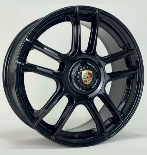 Rodas Porche 911 aro17, pretas, novas em até 10x de R$350,00 no cartão de crédito