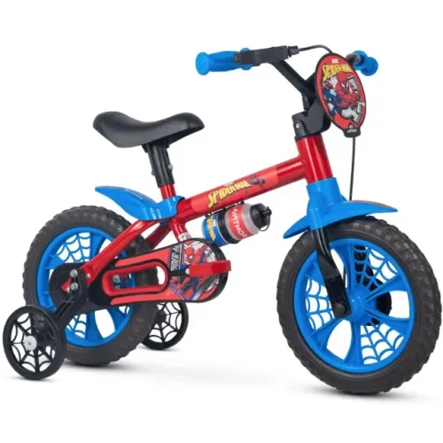 Bicicleta Infantil aro 12 do Homem Aranha Marvel Nova