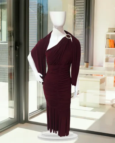 Vestido Longo Marsala