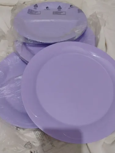 Jogo de 4 Pratos Lilás da Tupperware 