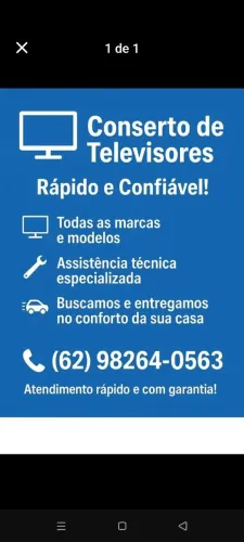 Consertos de tvs, buscamos e entregamos no conforto da sua casa 