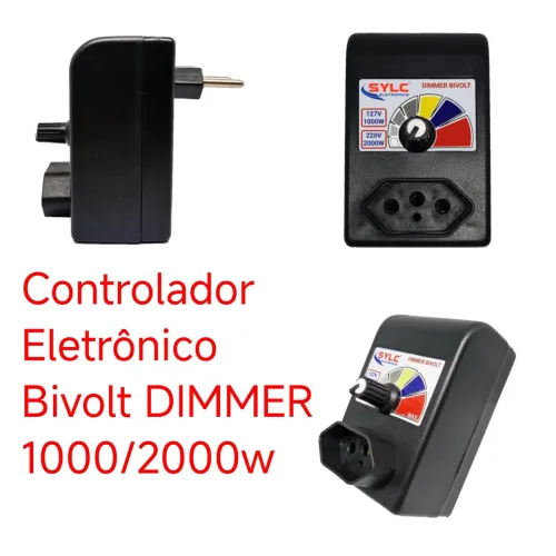 Controlador Eletrônico Bivolt DIMMER 1000/2000w