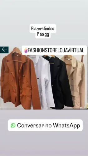 Blazers feminino lindos P ao GG . Modelo alfaiataria.