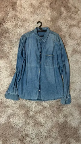 Camisa Jeans Azul Clássica POLOWEAR
