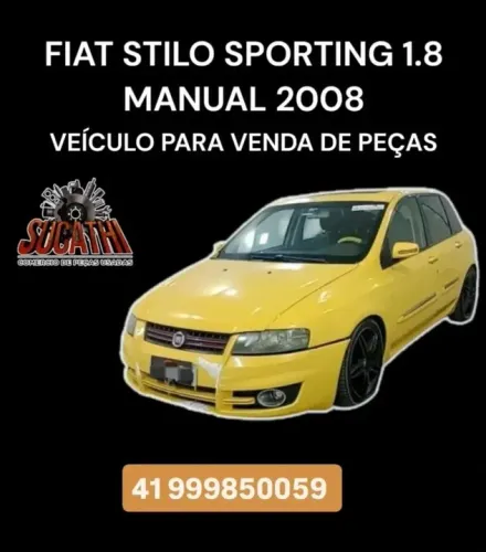 Sucata Venda De Peças Fiat Stilo Dual Sporting 2008 1.8 