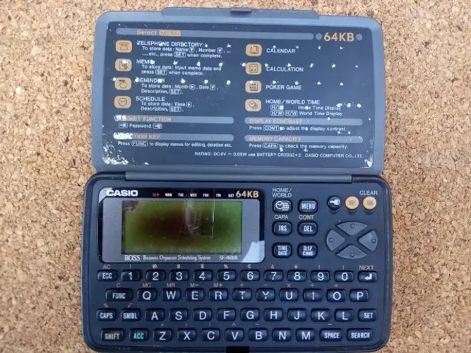  COLEÇÃO !!! Agenda Eletrônica Casio Boss Sf-4600b  (Usada)