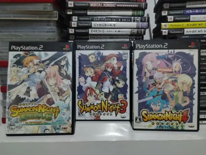 Lote saga Summon Night PS1 e PS2 originais japonês 